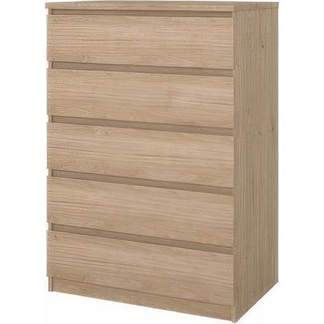 KIT CASSETTIERA NAIA 5 CASS 77X50X111CM ROVERE