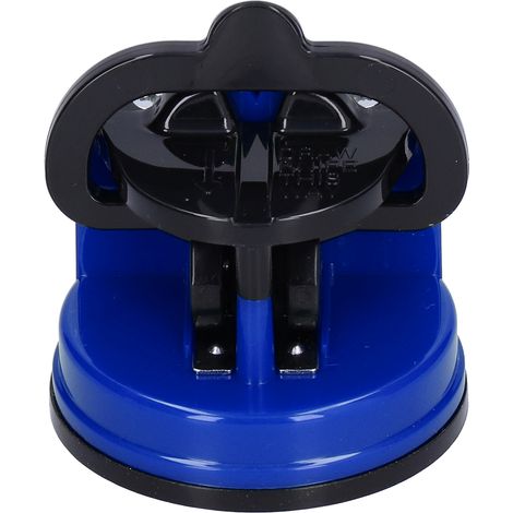 Jeffergarden Aiguiseur,Aiguiseur de couteaux manuel, aiguisoir de ciseaux, outil d'afftage de couteaux avec ventouse pour cuisine bleu (1/5)