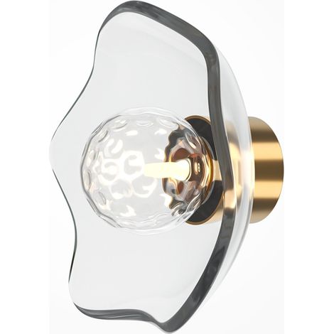 Maytoni Miracle Lampada da parete moderna in ottone con paralume in vetro 1xG9