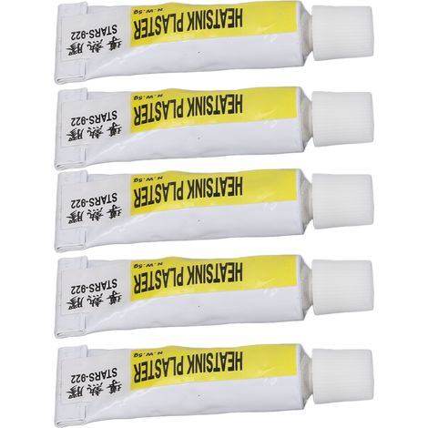 Lot de 5 pâtes thermiques pour processeur, résistantes à la chaleur jusqu'à 300 °C, en silicone isolant pour imprimante 3D (1/5)