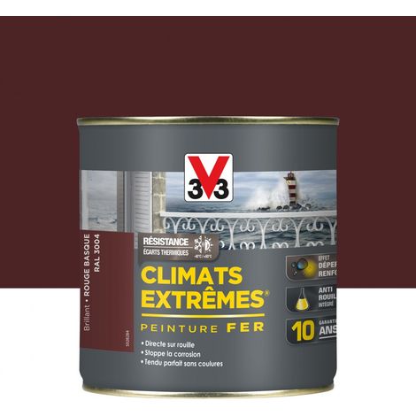 Vernice per ferro esterno Extreme Climats® V33 rosso basco lucido 0,5 l V33