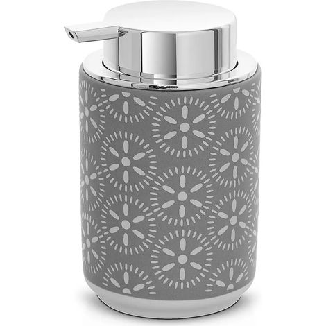 Dispenser porta sapone da appoggio in ceramica grigio Circus (1/5)