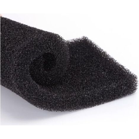 Éponge filtrante pour aquarium au charbon actif, L 32 x l 12 x H 2 cm, coton biochimique haute densité, grande taille, découpable (1/4)
