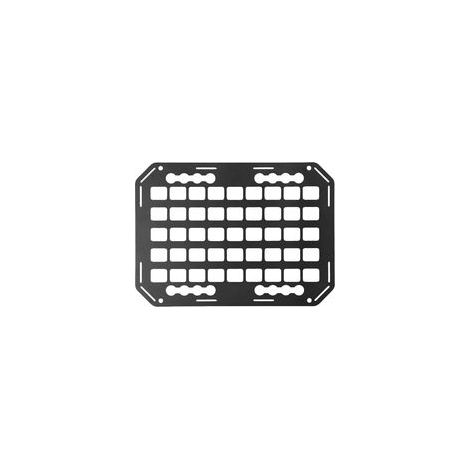 Support de panneau Molle pour lit de camion, 11x15,3x0,1 pouces, en aluminium, organisateur de stockage de marchandises sur piste en L pour voitures, SUV, pickup, campingcar