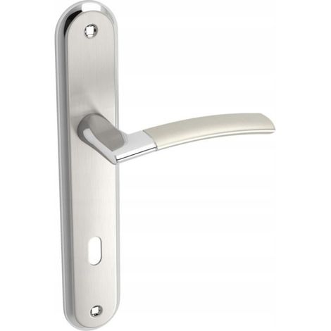 Poignée sur une longue plaque LUXOR Satin 72 mm (1/2)