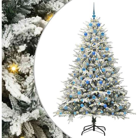 Artificial Pre-lit Christmas Tree with Ball Set Green 210 cm vidaXL (1/5)