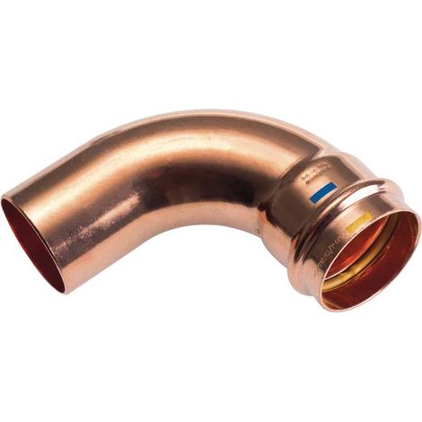 CURVA A 90° MASCHIO/FEMMINA IN RAME A PRESSARE Ø22 x Ø22 mm