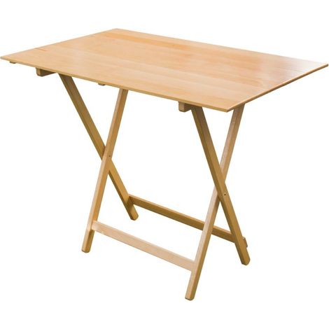 Tavolo richiudibile in legno faggio Naturale 60X97 cm (1/4)