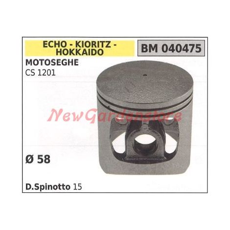 Pistón motosierra CS 1201 Ø  58 mm ECHO 040475