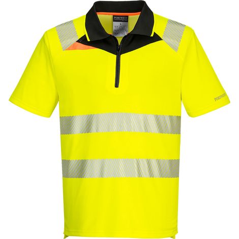 Dx4 Polo Hochsichtbarkeit Mc - 4XL - Gelb/Schwarz - Portwest