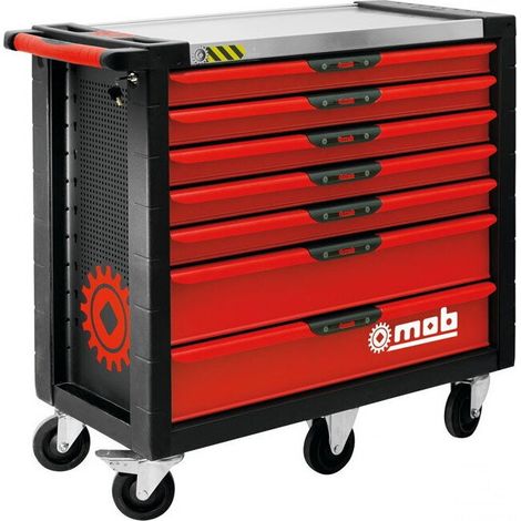 Servante XLINER 5 modules 7 tiroirs anti-basculement MOB (1/5)