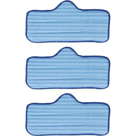 3 Pièces Tampons de Vadrouille en Microfibre, Têtes de Remplacement de Vadrouille en Microfibre Recharge de Tampon de Rechange Accessoire de Chiffon de Nettoyage pour Vadrouille Adapté (1/4)