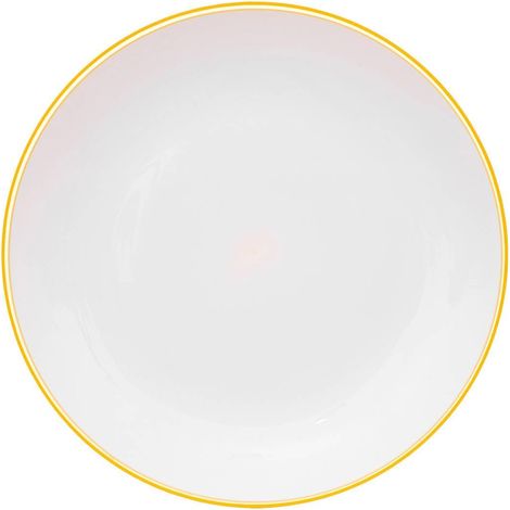 assiette "square" jaune moutarde 25cm (1/2)