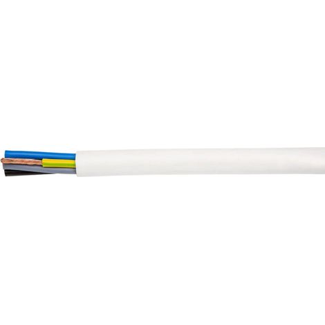 Cavo con guaina H03VV-F (OMY) 4x0,75 giallo bianco /25m/