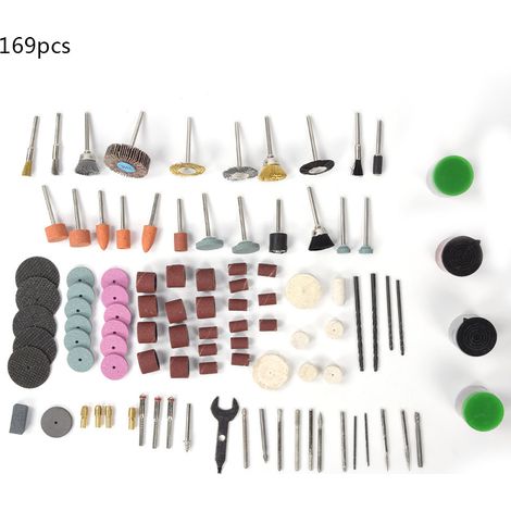 Kit Accessoires De Meulage Électrique 169 Pièces Pour Polissage Et Gravure Sur Bois Métal (1/5)