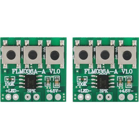 2 Pièces Module Musical DIY 36 Mélodies Volume Réglable pour Sonnette Intelligente Jouet avec Bouton (1/5)