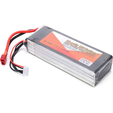 14.8V 5500mAh LiPo 60C 4S Batterie à Fiche T pour Voiture Bateau Avion RC (1/5)