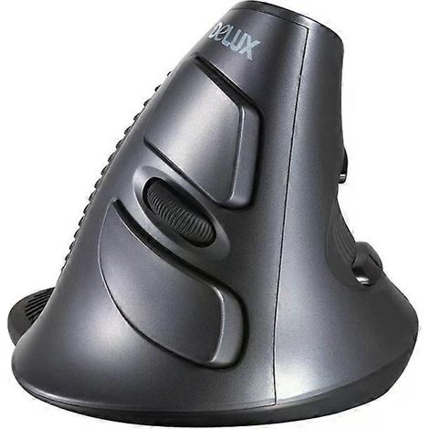 Souris ergonomique sans fil à 6 touches, design vertical, DELUX M618 (1/2)