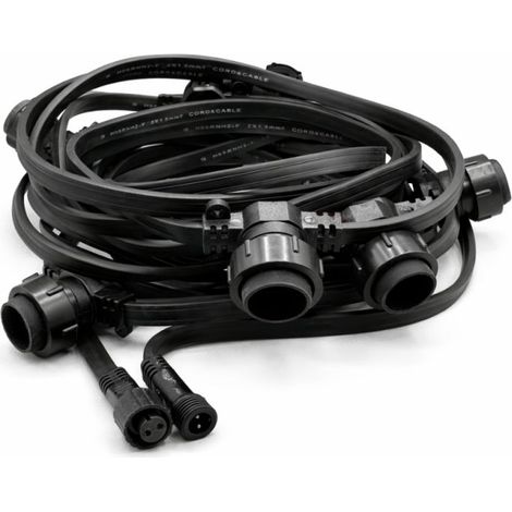 Guirlande Guinguette 20 mètres 40 douilles Riviera Pro Connect sans ampoules