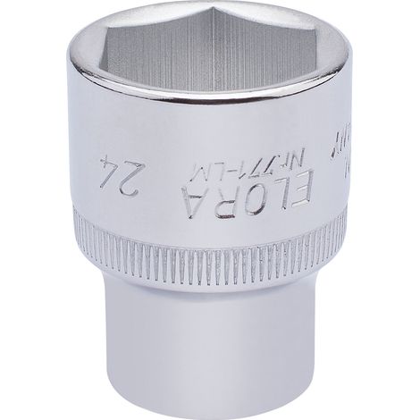 Draper 24mm Hexagon Socket for 1/2" Drive – Metric Square Drive Hexagon Sockets, Model 15313 (1/5)