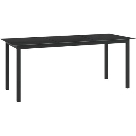 Maison Exclusive - 9-tlg. Garten-Essgruppe Aluminium Anthrazit