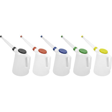Sealey Oil Containers with Lid & Flexible Spout 5L - Set of 5 JDL5SET
