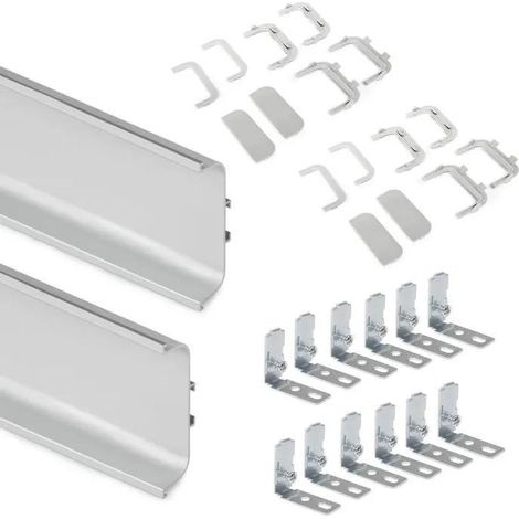 Emuca Perfil Gola aluminio anodizado mate 2,35 metros