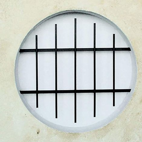 Grille de Defense Close diametre 60 cm pour Fenetre ronde (côte tableau) (1/2)