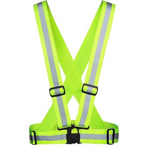 gilet De Scurit Rflchissant (1 Pice), Gilet De Haute Visibilit Rglable Et Brassard Pour La Course De Nuit, Le Cyclisme, La Marche, Le Jogging Et L (1/5)