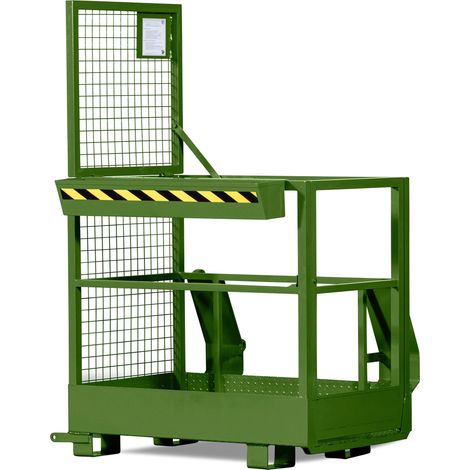 RR Industrietechnik Arbeitskorb Typ RAK-Multi 800x1200x1910mm RAL6011 Resedagrün (1/4)