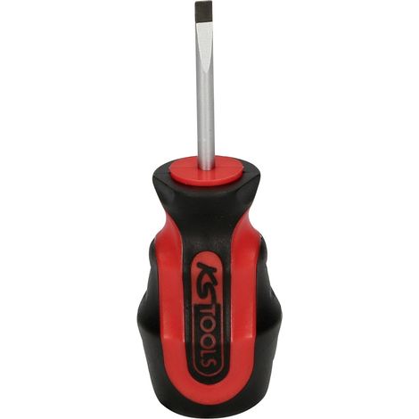 KS Tools ERGOTORQUEplus Tournevis plat court, 4mm (1/5)