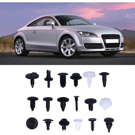 Boîte de 415 fixations pour l'entretien et la réparation automobile, 18 types de clous traversants, clips de carrosserie universels pour ciel de toit et garniture de toit. (1/5)