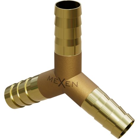 Mexen BRASS raccord en T pour tuyau Y en laiton 10 x 10 x 10 mm - W97429-101010 (1/2)