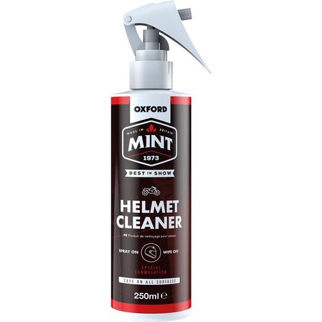 SPRAY LIMPIADOR DE CASCOS Y LENTES/VISORES OXFORD MINT 250 ML