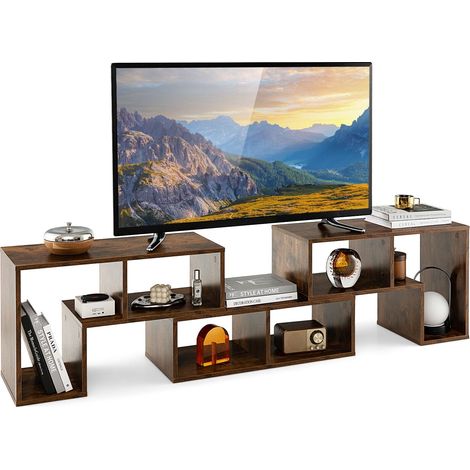 Brown TV Stand for TVs up to 65 Inches Free Combination Adjustable TV Cabinet Center (1/5)
