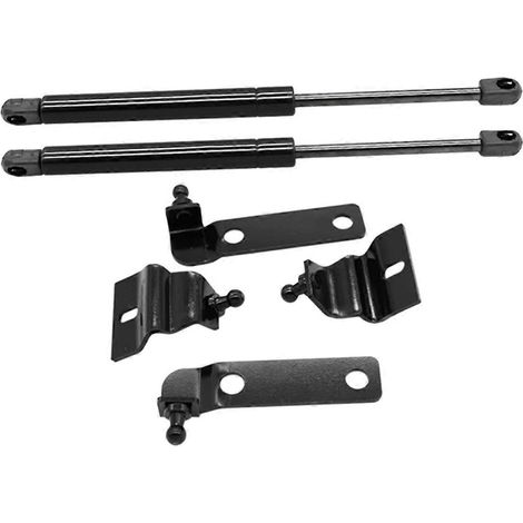 Vérins de capot moteur avant, barres de support hydrauliques à gaz pour Toyota Hilux Vigo SR5 05-12, noir (1/5)