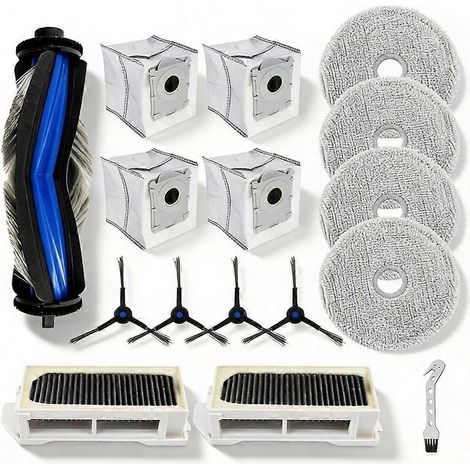 ECOVACS Deebot Mini-Roboter-Staubsauger-Ersatzteilset: rotierende Hauptbürste, Reinigungstücher, Staubbeutel, Filter. (1/5)