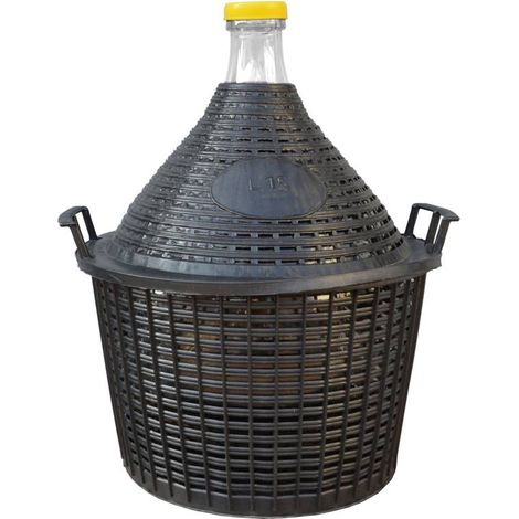 Vina Weinballon 15 L im Schutzkorb Wein- und Obstverarbeitung