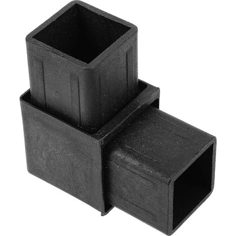 Connecteur d'angle en plastique pour tuyaux en acier, équerre de fixation pour meubles et étagères, fixation facile et sécurisée (1/5)