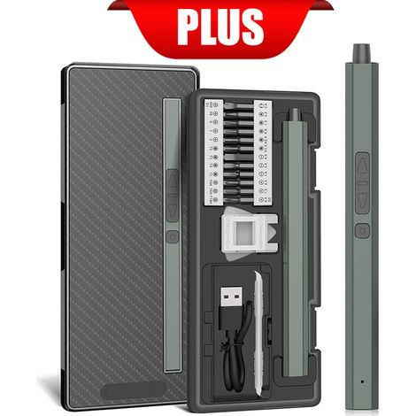 (Version améliorée) Jeu de tournevis électrique de précision 30 en 1 avec embouts magnétiques Phillips et Torx (1/5)