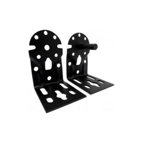 FPLUS juego soporte eje toldo negro , JUEGO SOPORTE EJE TOLDO NEGRO TLD08