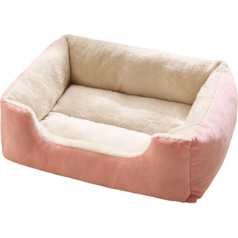 - Bord Surélevé Pour Soutien Tête Et Cou - Fond Antidérapant Respirant - Tissu Daim Agneau Intérieur Et Peluche Courte Extérieure - Lavable En Machine - 1 Pièce