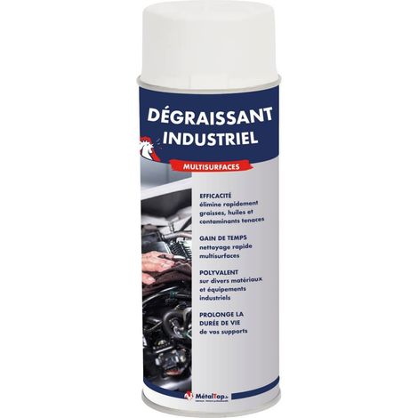 Degraissant Industriel - Bombe 400 ml - Métaltop