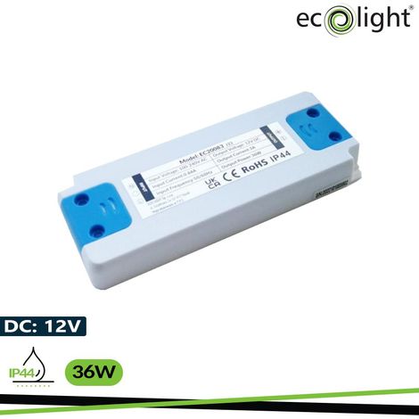 ALIMENTATORE DA MOBILE 36W 12V IP44 128X51X16 (1/3)
