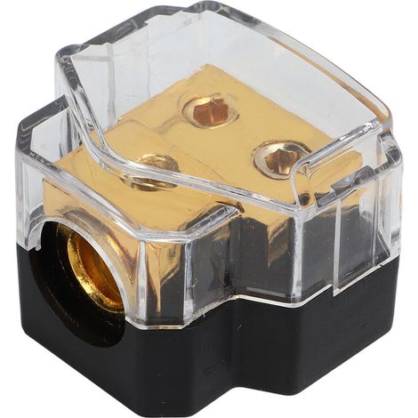 Bloc de distribution d'alimentation audio 2 voies à haute conductivité, connecteur de borne de batterie stéréo (1/5)