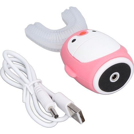 Intelligente U-förmige Zahnbürste, 360°-Mundreinigung, elektrische Zahnbürste mit Cartoon-Motiv für Kinder (klein) (1/5)