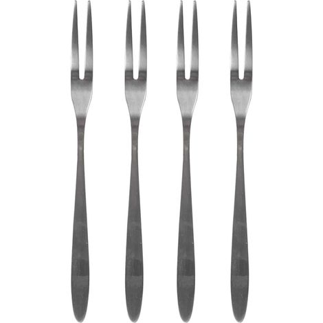 KU6718, Fourchette à Escargot en Acier Inoxydable, Design élégant et Ergonomique, idéale pour Vos Repas raffinés, Longueur 135 cm, Couleur Argent (1/2)