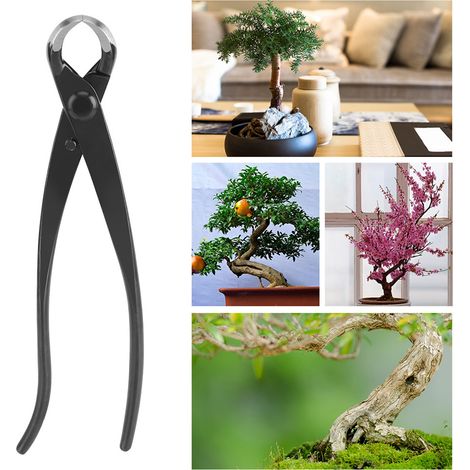 Coupe-branches en alliage de zinc de 204 mm (8 pouces) avec bouton et bord arrondi, outil de jardinage pour bonsaï (1/5)
