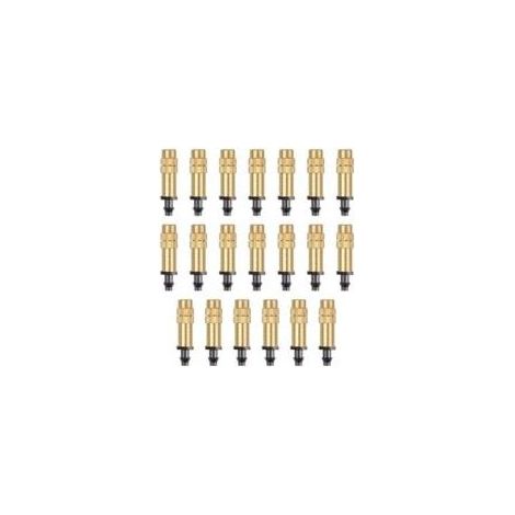 – Buses de brumisation réglables en laiton – Lot de 20 pièces – Atomisation uniforme pour irrigation de jardins et serres – Connecteur compatible 4/7 - HOUSE20 (1/5)