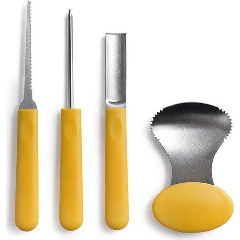 Ibili Set di decorazione per zucche dorate